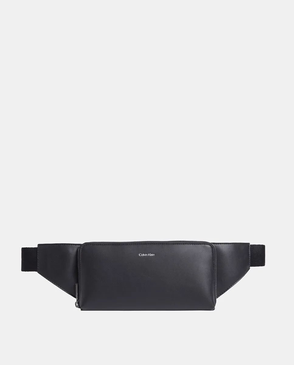 

Маленькая однотонная сумка через плечо для мужчин Calvin Klein, серый