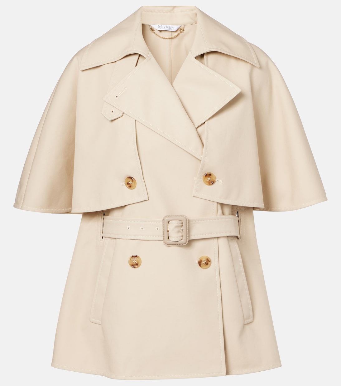 

Укороченный габардиновый тренчкот Sigfrid Max Mara, Naturale
