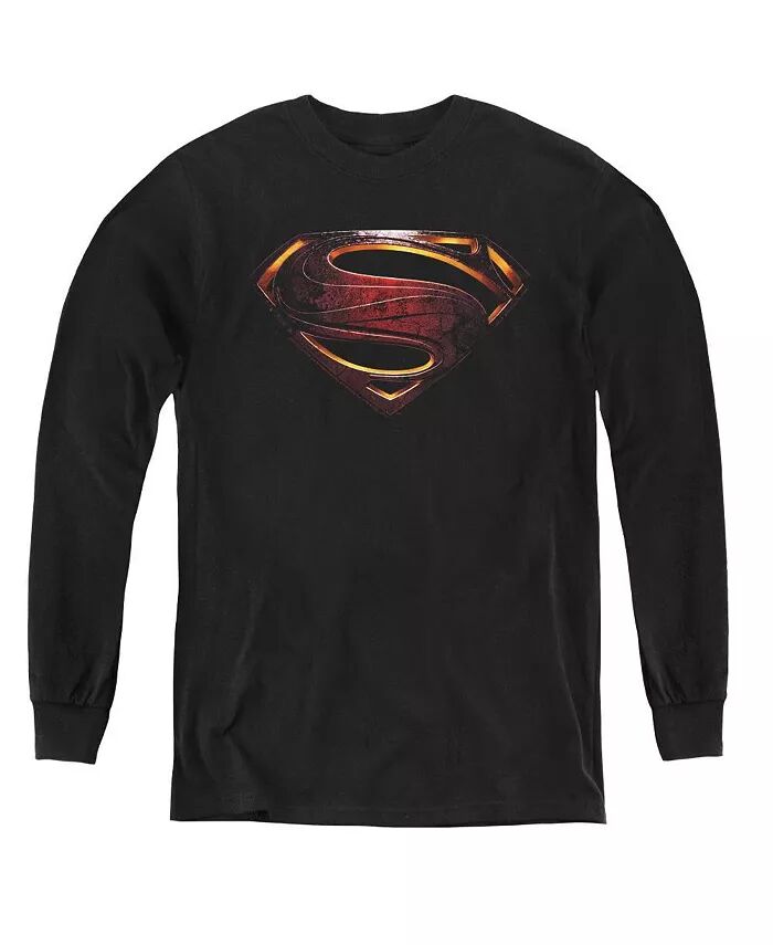 

Толстовка с длинным рукавом с логотипом Superman для мальчиков Justice League, черный