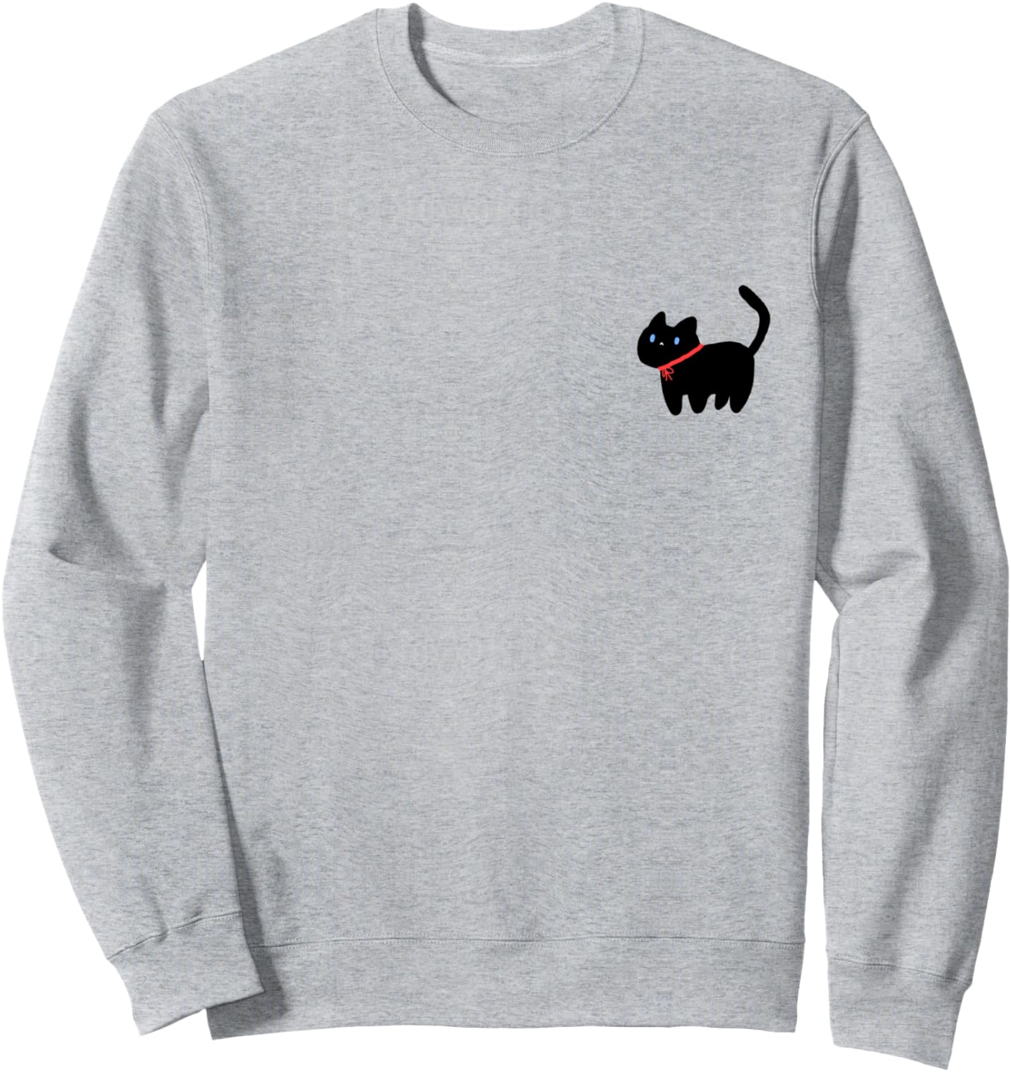 

Милая толстовка с изображением черной кошечки, серая Atelier Mushroom, Черный, Милая толстовка с изображением черной кошечки, серая Atelier Mushroom