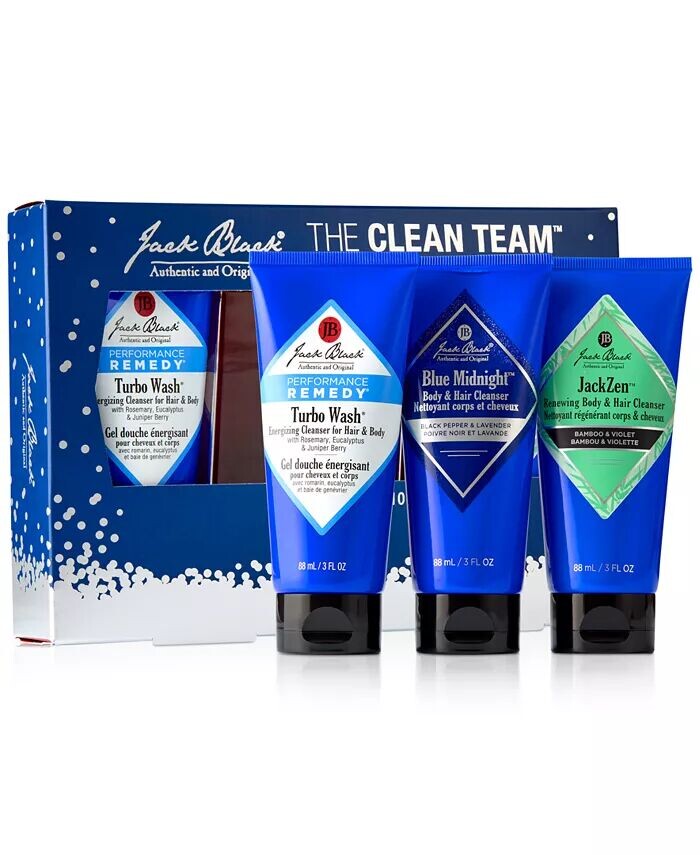 

3 шт. Набор для очищения тела и волос The Clean Team Jack Black
