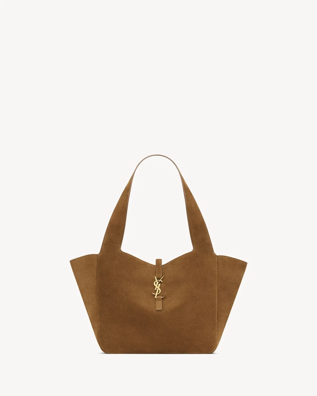 LE 5 À 7 SMALL BEA из замши SAINT LAURENT, коричневый