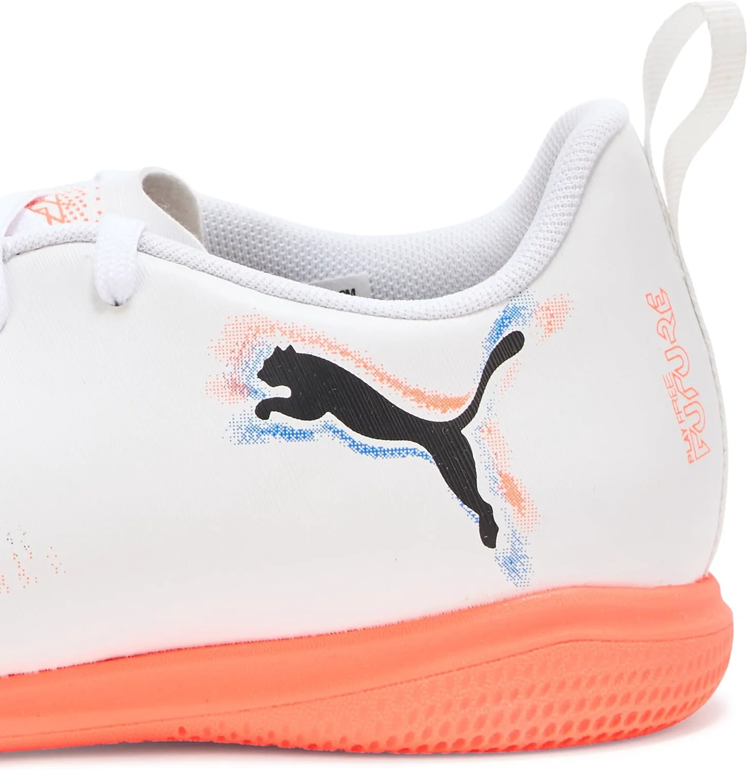 Кроссовки Puma Future Play для детей и подростков, для занятий в помещении, белый/черный/красный — фото 4