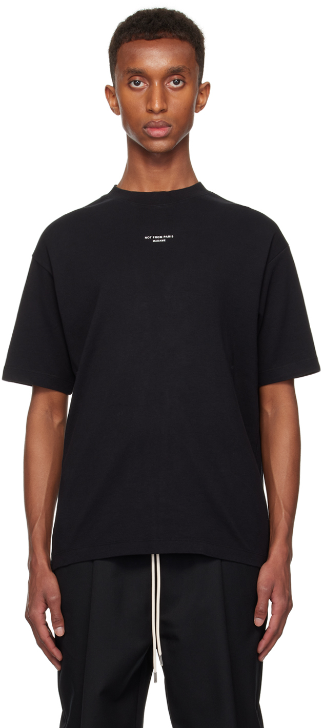 

Футболка Le T-Shirt Slogan Classique Drole De Monsieur, черный