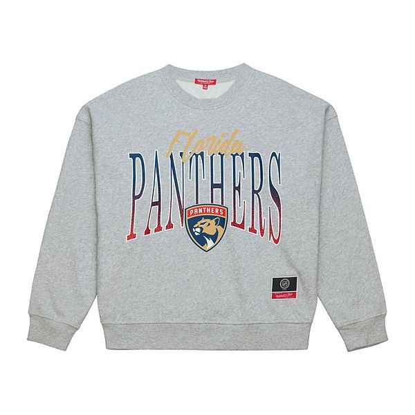 

Женский свитшот Florida Panthers Hockey Night в цвете heather gray Mitchell & Ness