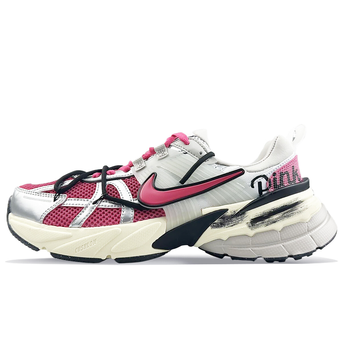 

Кроссовки для бега V2K Run женские с низким верхом белого цвета Nike