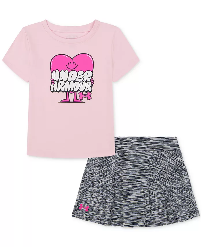 

Комплект юбки-шортов с кружевом для малышек и девочек Under Armour, розовый