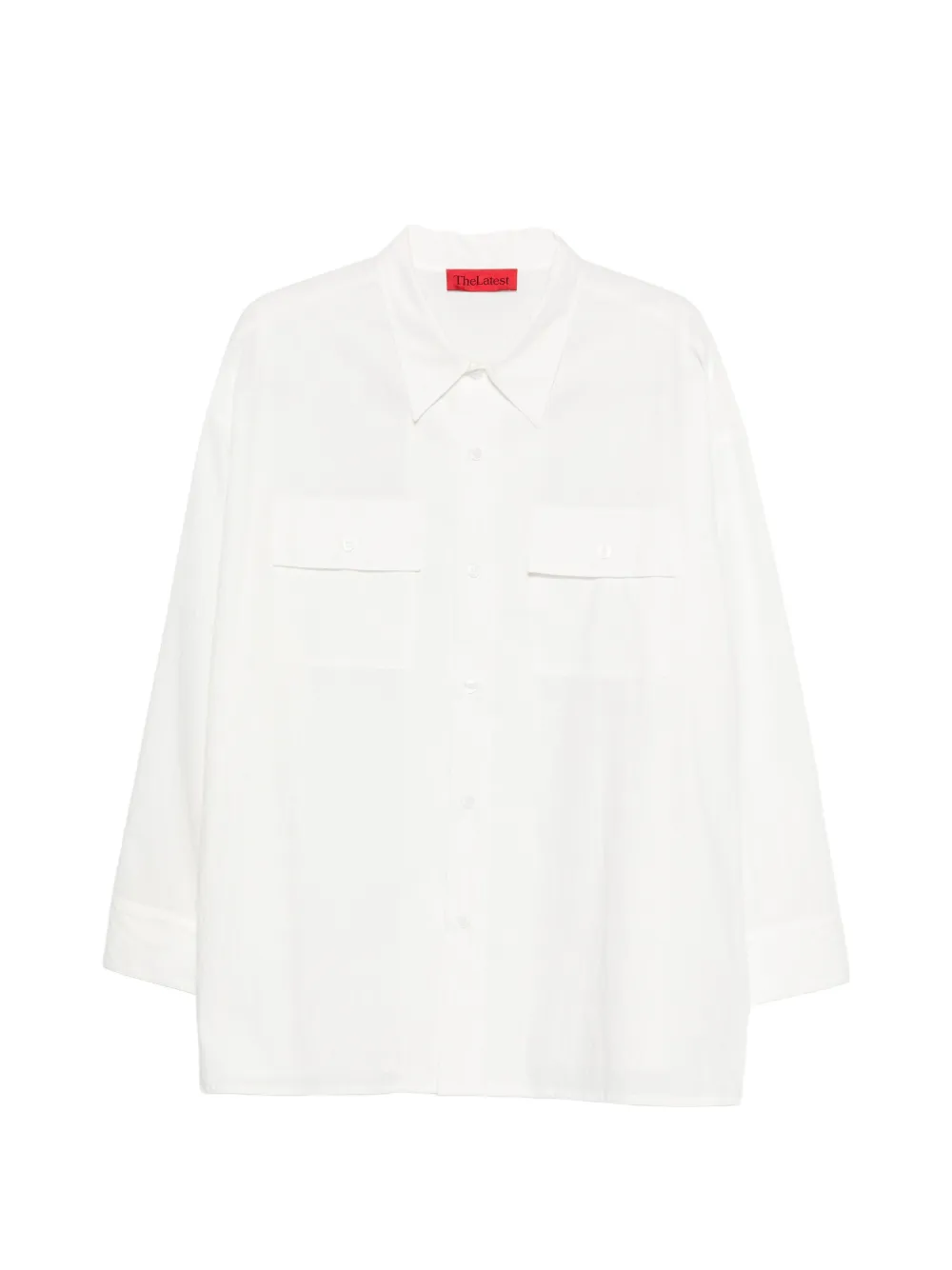 

Рубашка с нагрудным карманом Thelatest, белый
