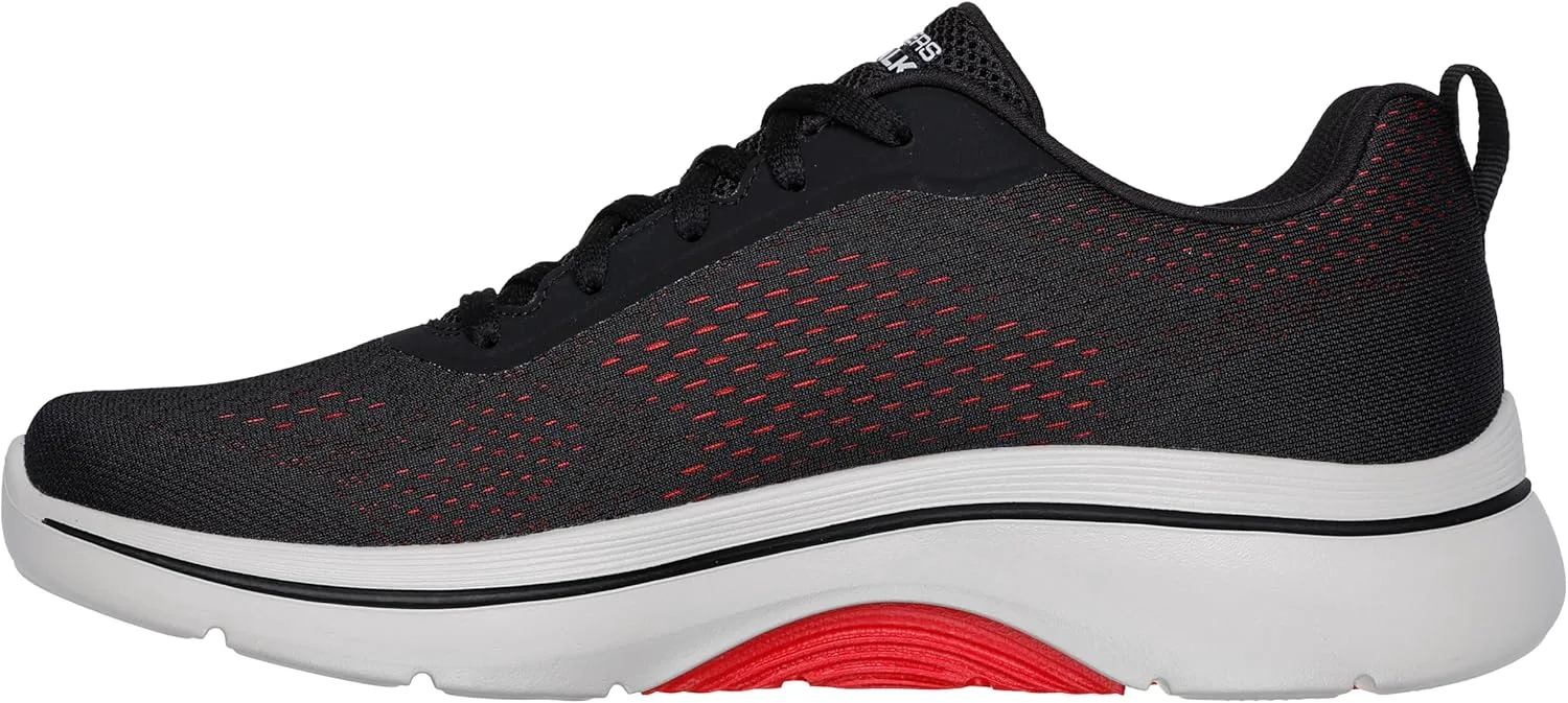 Мужские кроссовки Skechers Go Walk Arch Fit 2.0, черный/красный — фото 4