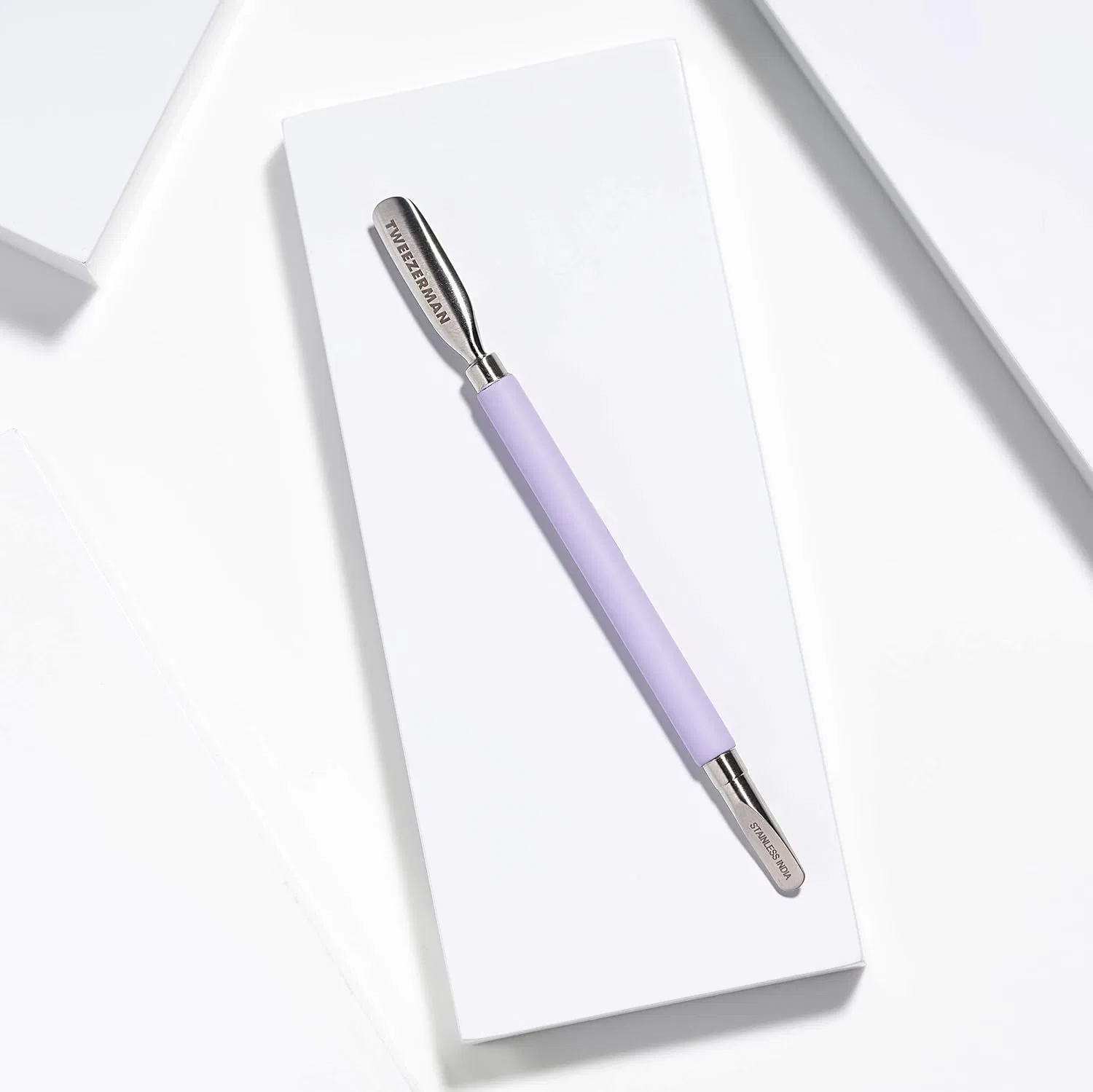Двусторонний пушер для кутикулы Tweezerman Dual Sided Pushy ‎Tweezerman, Purple — фото 4