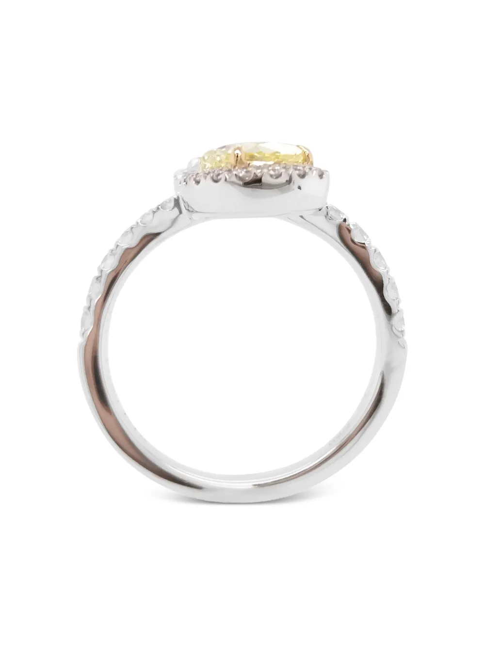 

Кольцо из белого золота с бриллиантом HYT Jewelry, серебяный