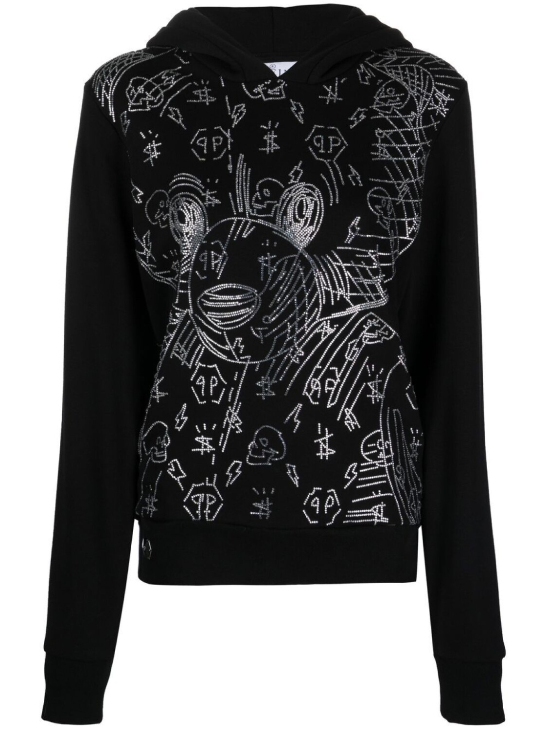 

Philipp Plein худи Teddy Bear с пайетками, черный