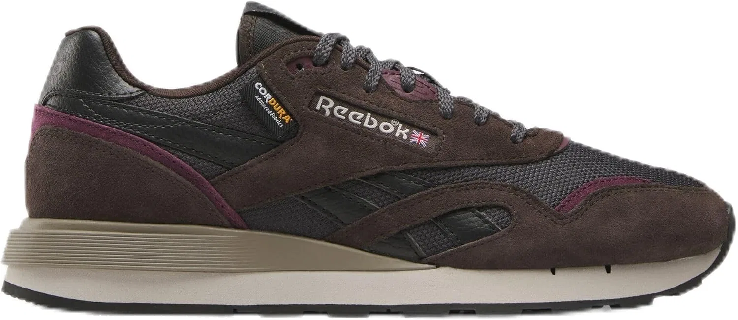 Кроссовки Reebok Unisex Classic Nylon 89, Washed Black Black Cherry