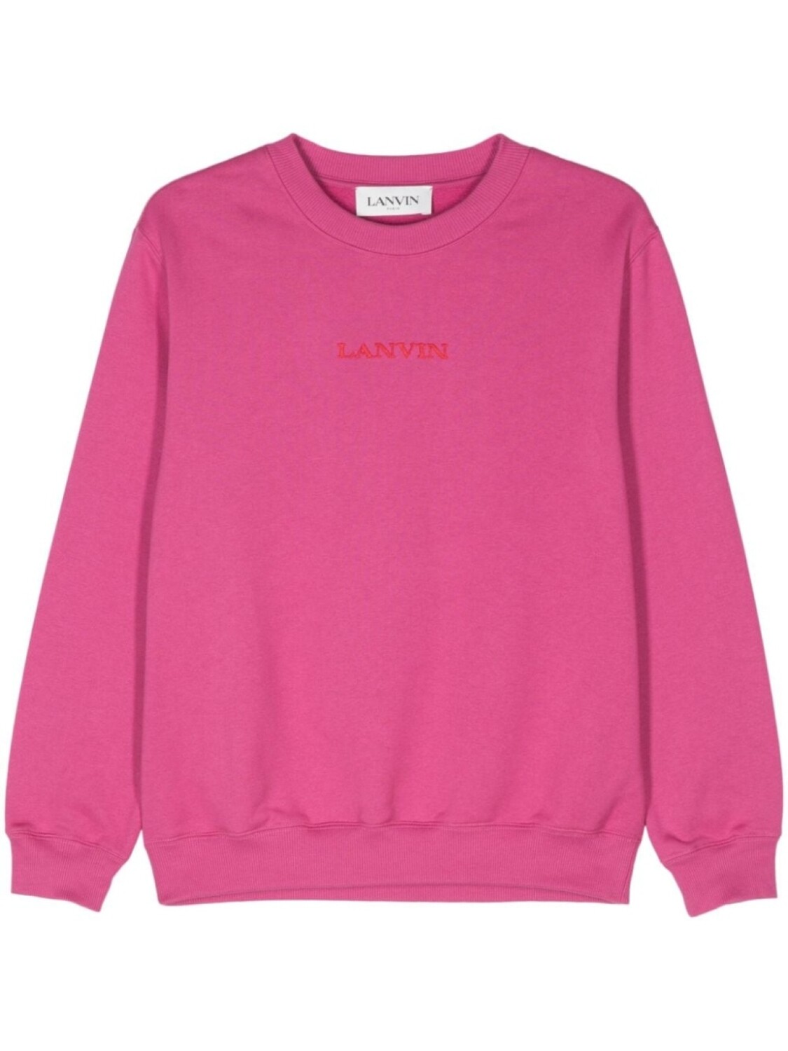 

Lanvin толстовка с вышитым логотипом, розовый