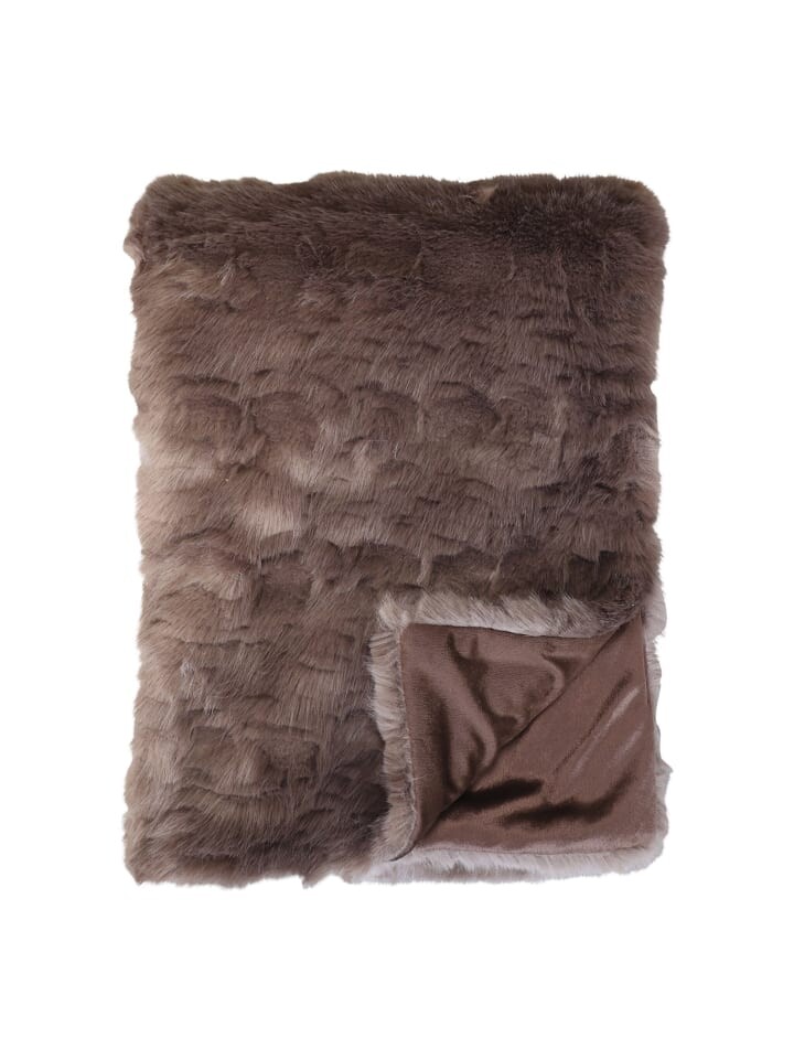

Плед Chic Antique aus Pelzimitat, цвет schokolade