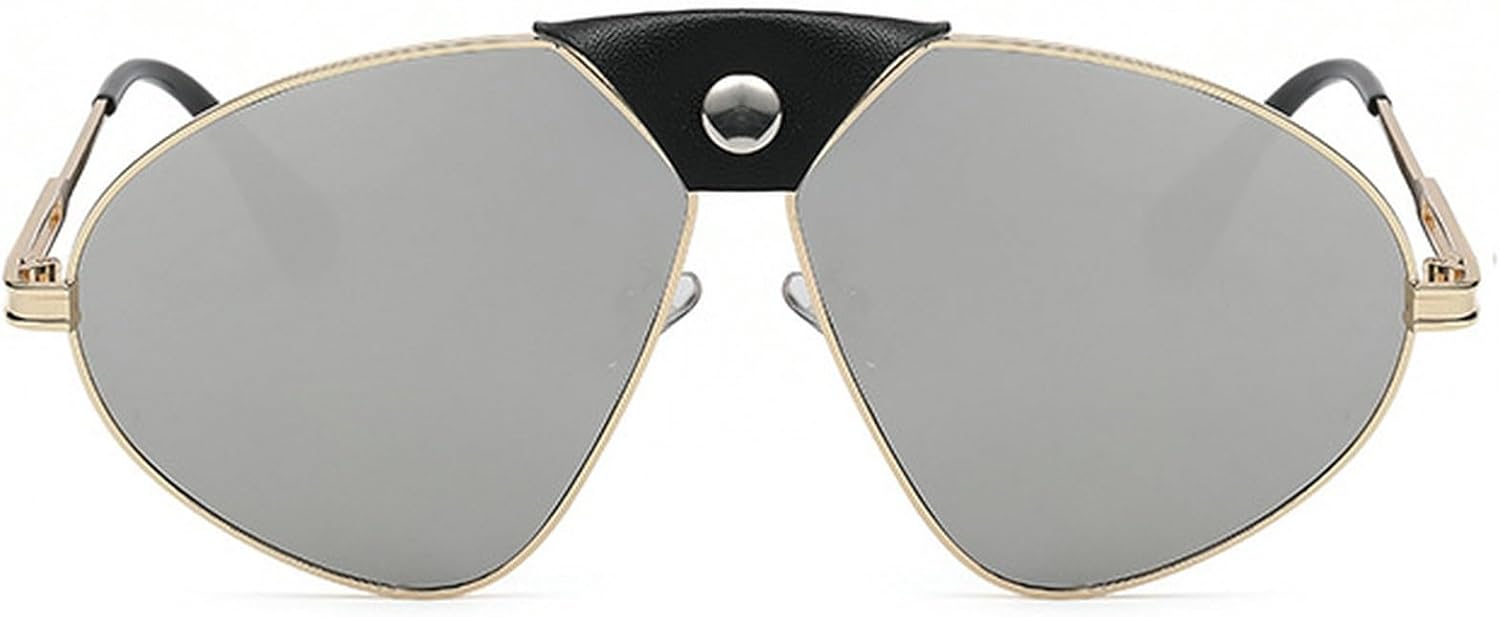 

Большие солнцезащитные очки-пилот для женщин и мужчин, популярные в винтажном стиле 70-х годов, женские солнцезащитные очки с защитой от УФ-излучения UV400 mincl, Silver