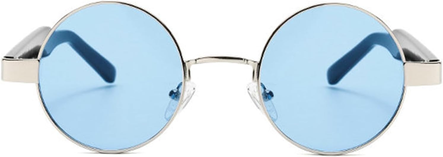 

Солнцезащитные очки Willochra в маленькой овальной металлической оправе для женщин, модные круглые солнцезащитные очки для мужчин в стиле ретро-панк, унисекс, с защитой от УФ-излучения UV400, C4