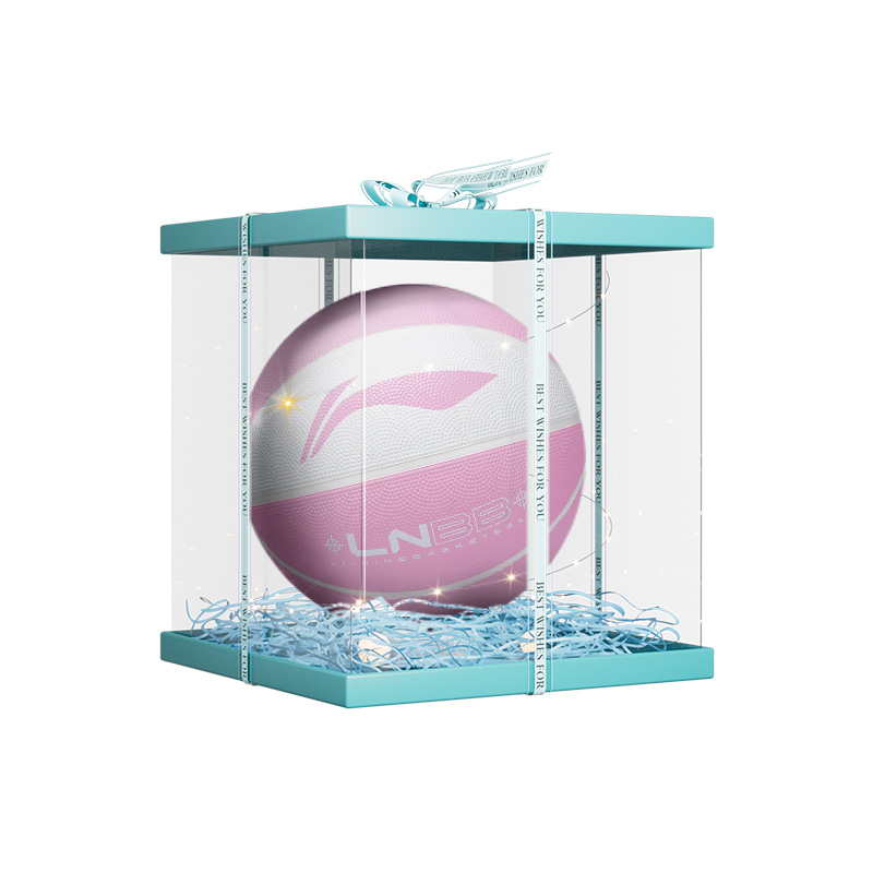 

LINING Резиновый баскетбольный мяч white pink размер 5, размер 6, размер 7 тренировочный соревновательный unisex china