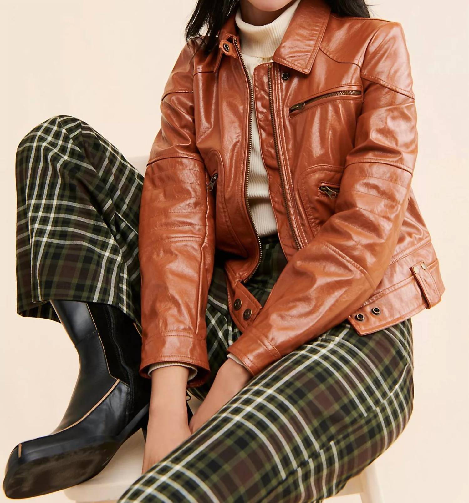 

Джози Куртка Коньяк Веганский Free People, цвет cognac