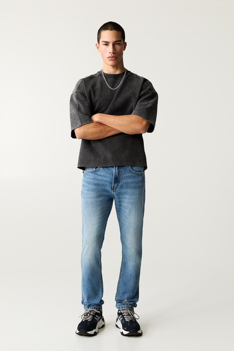 

Джинсы облегающего кроя Pull And Bear, синий