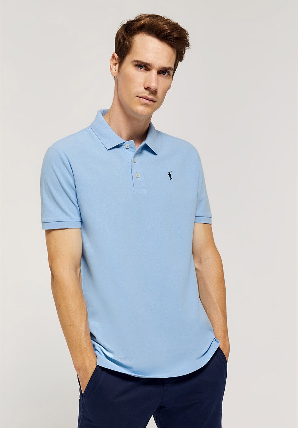 

Рубашка-поло REGULAR FIT NINOGOAL B P MC Polo Club, цвет sky blue