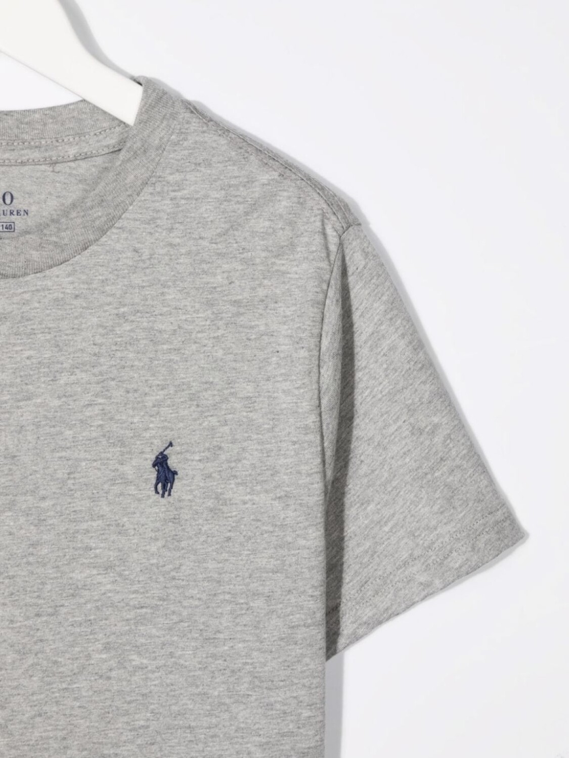 Ralph Lauren футболка с вышитым логотипом, серый — фото 3