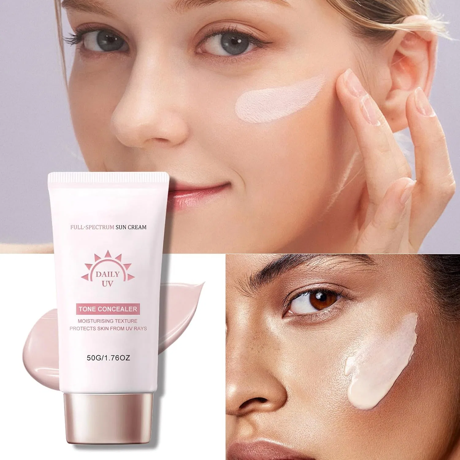 Увлажняющий солнцезащитный крем SPF 50+ Nthfecg — фото 2