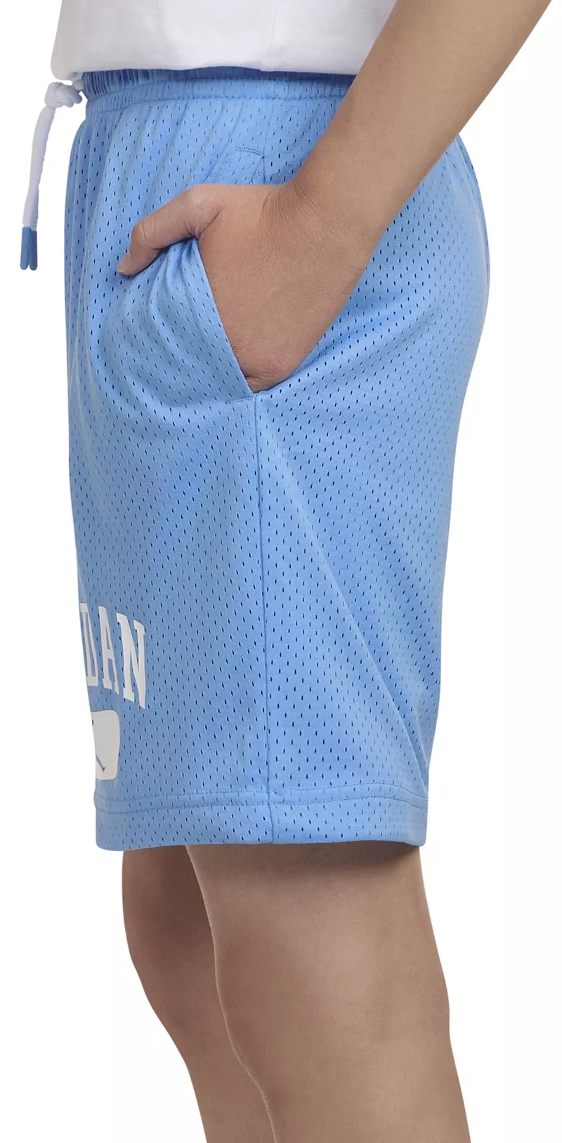 Детские шорты из полиэтилена с сеткой Jordan, цвет University Blue — фото 4