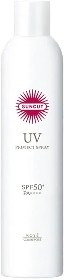 Спрей для загара KOSE Suncut Protect UV Spray SPF50+ PA++++, 300 г, без отдушки Generic — фото 2