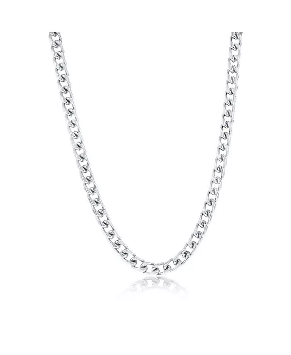 

Нержавеющая сталь, кубинская цепь 5 мм Metallo, silver