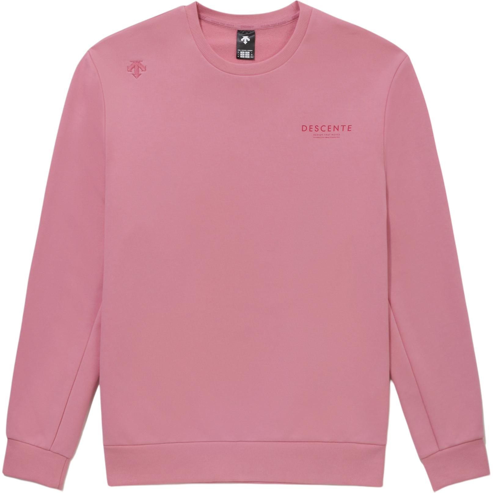 

Толстовка унисекс с круглым вырезом, средней толщины Descente, bright розовый