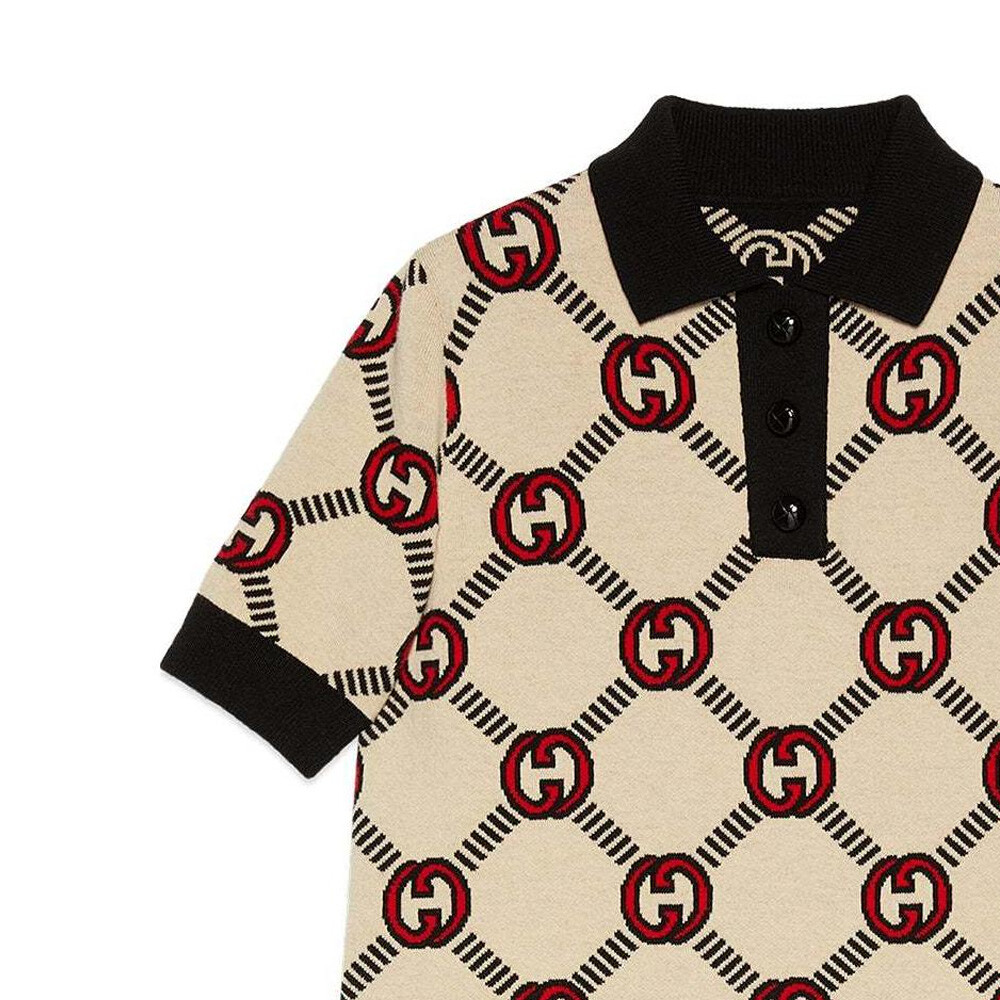 

Платье Gucci с короткими рукавами, белый