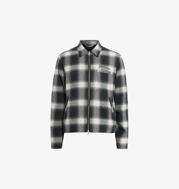 

Куртка из органического хлопка в клетку Ellis Allsaints, черный
