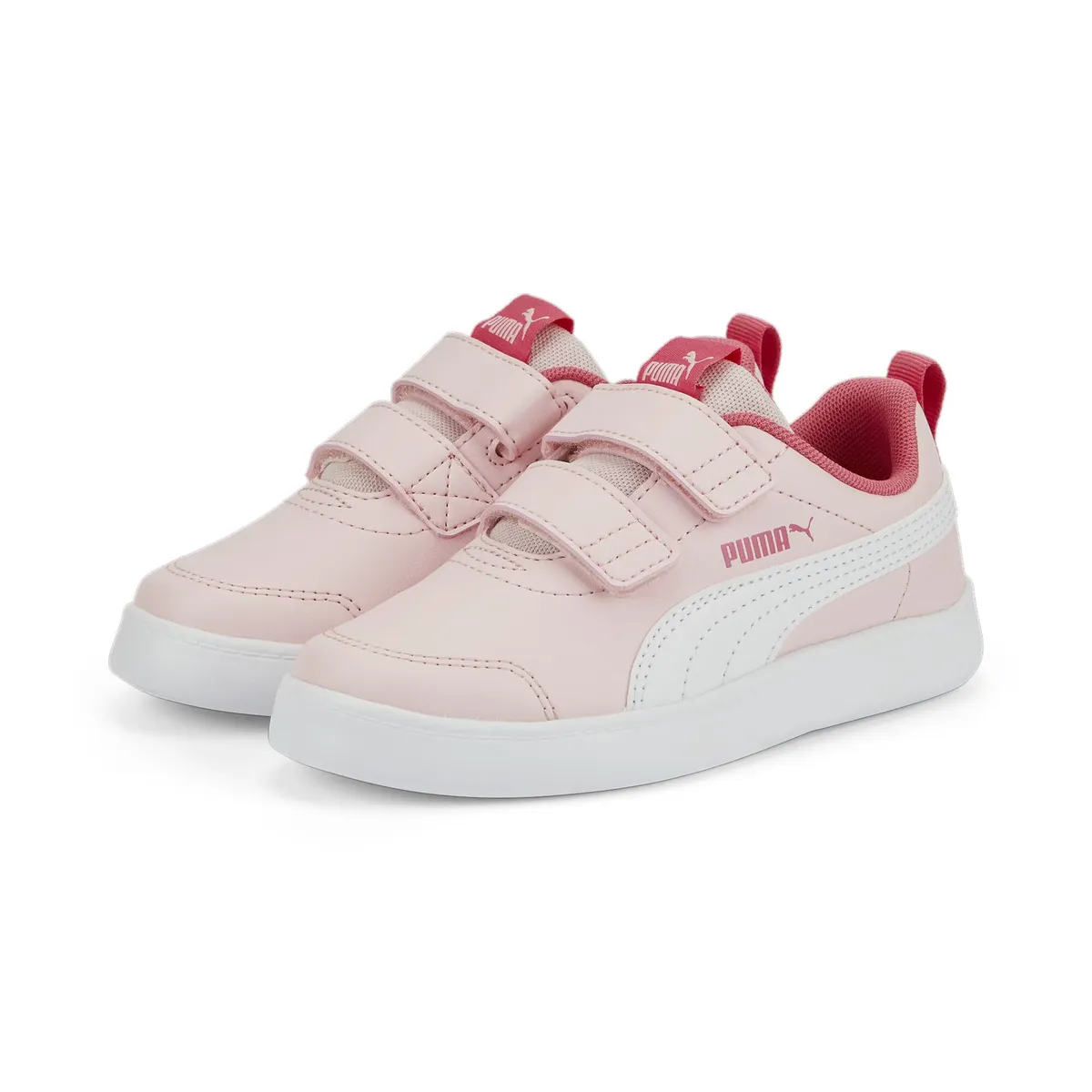 

Кроссовки PUMA "Courtflex V2 Sneakers Youth", цвет Almond Blossom White Pink