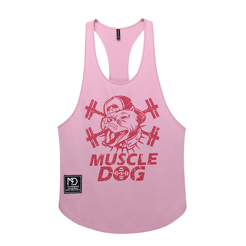 

Майка Unisex Muscle Dog, розовый