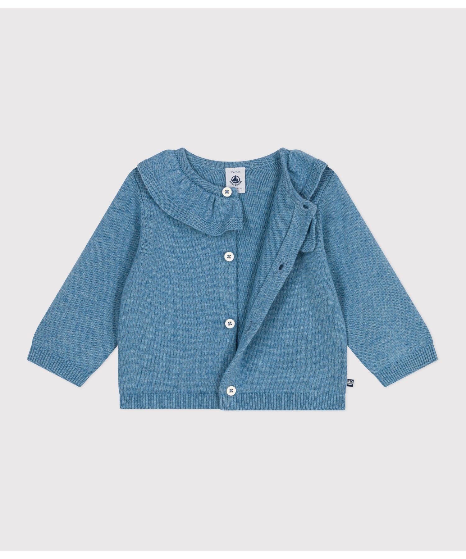 Кардиган PETIT BATEAU, Light blue