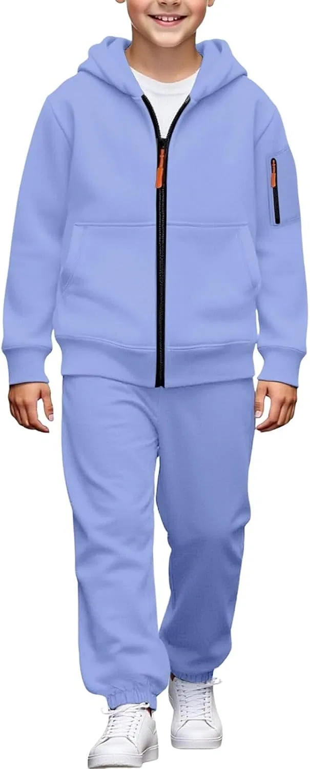 Детский спортивный костюм из флиса, Generic, 2 предмета, Light Violet