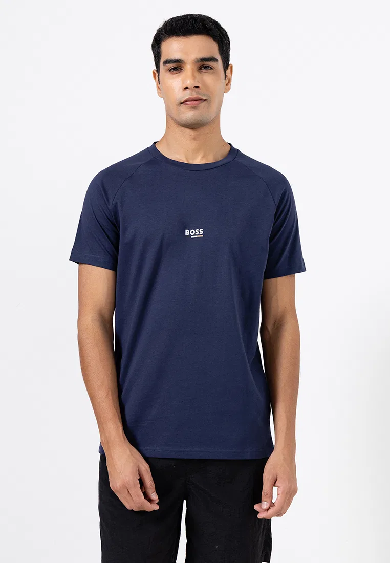 Футболка, slim fit, BOSS Mainline, темно-синий