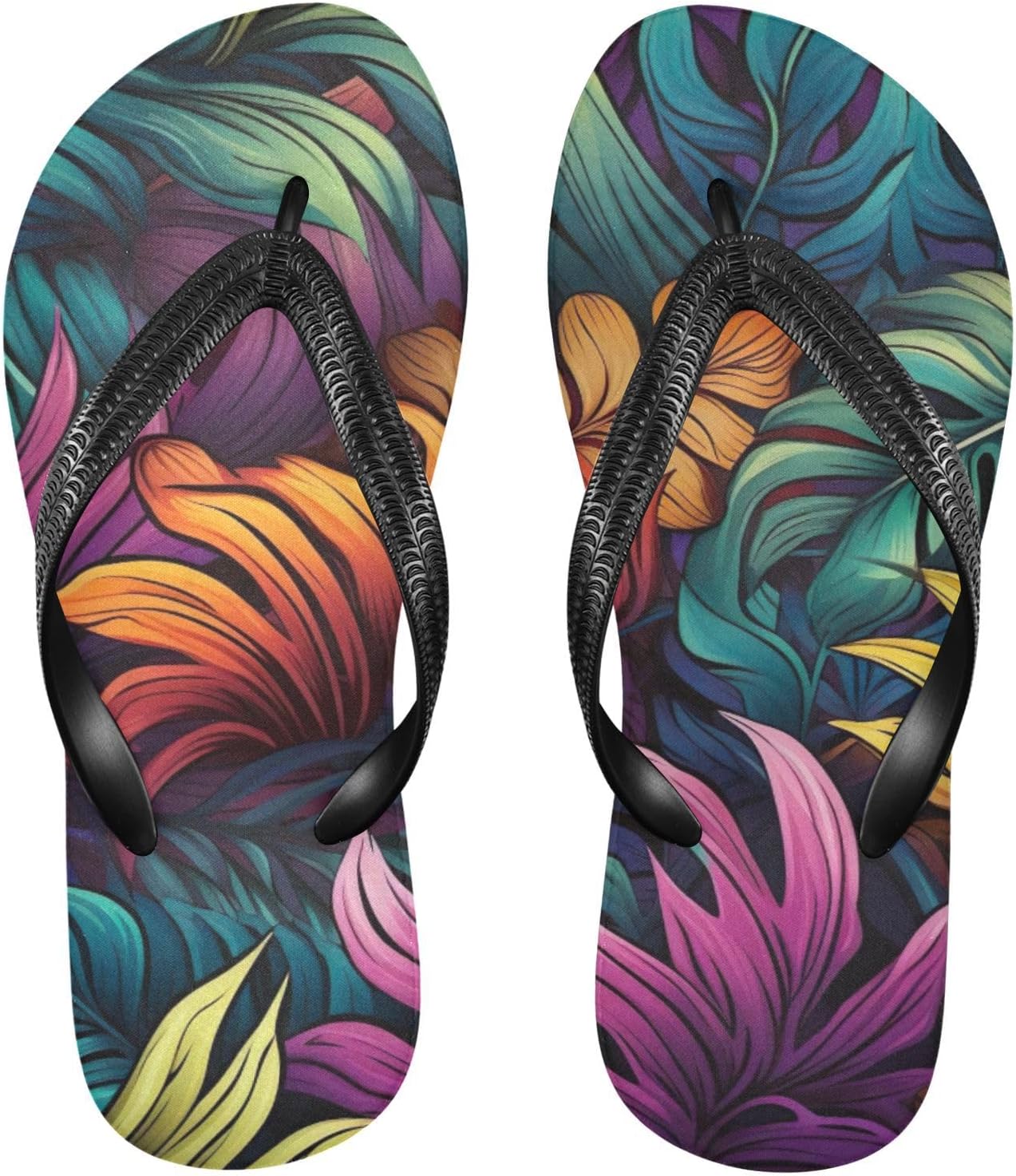 

Женские и мужские летние пляжные шлепанцы Palm Leaf с тропическим дизайном, для душа Kfbe