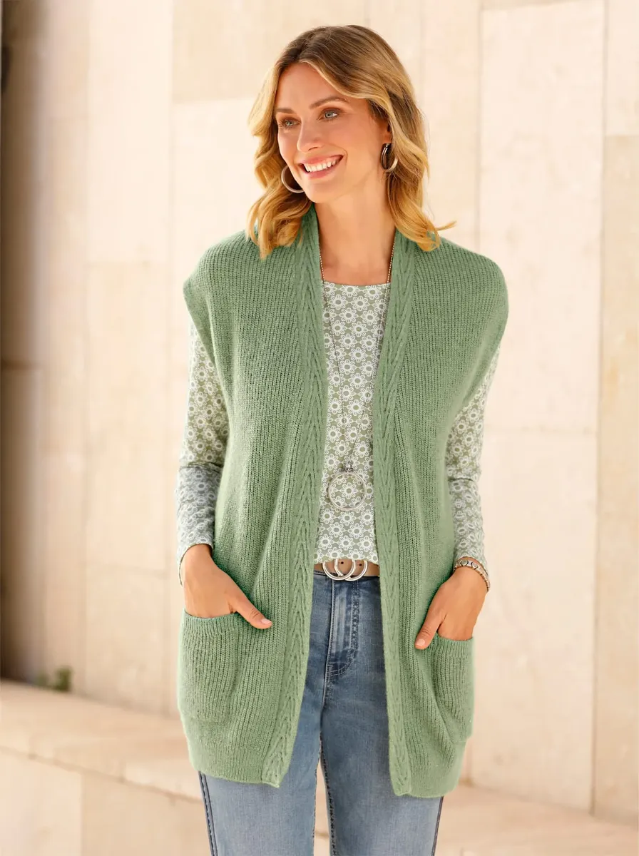 

Вдохновение вязаный жилет Inspirationen, цвет Schilf-Meliert