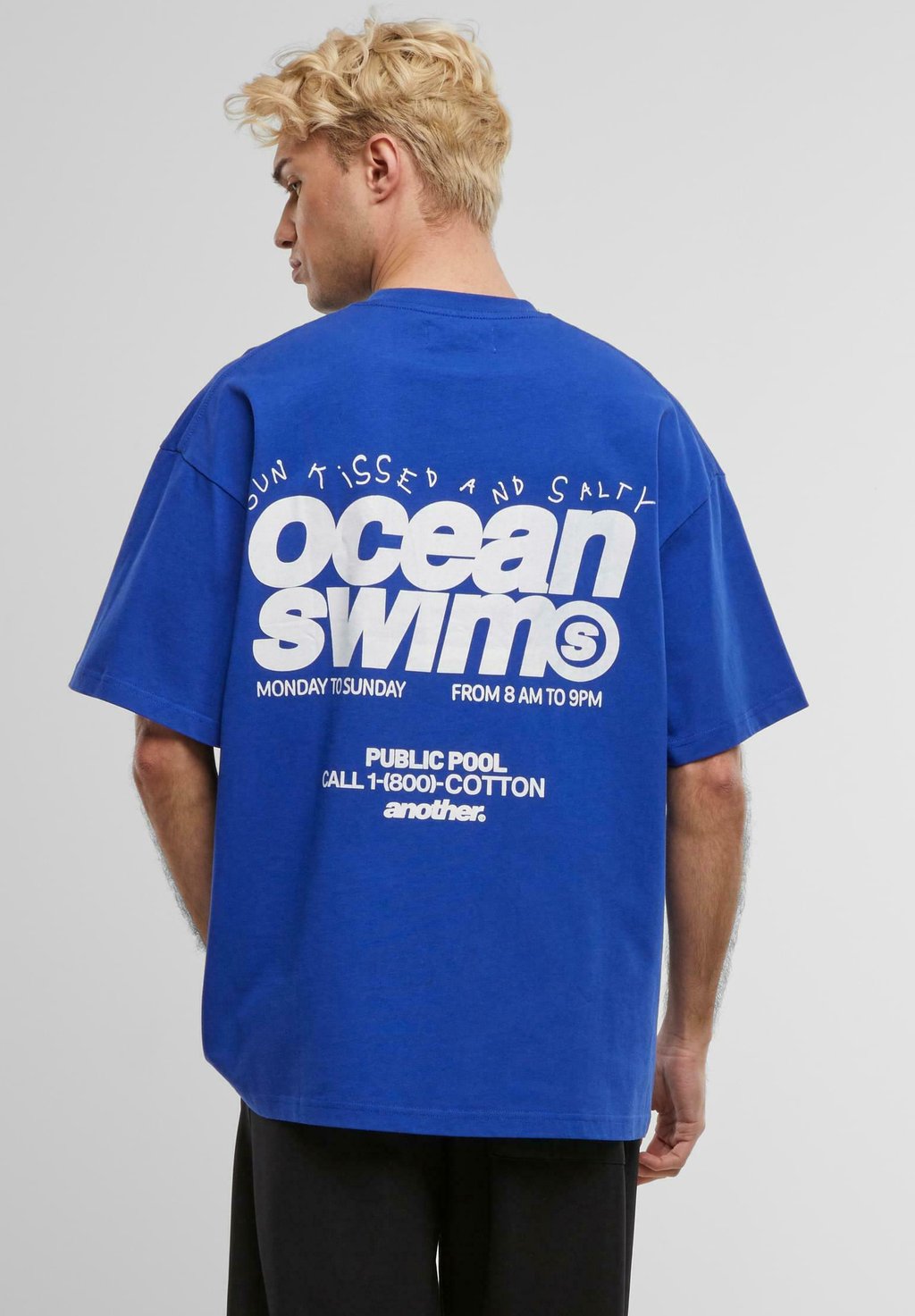 

Футболка с принтом OCEAN SWIM Another Cotton Lab, синий