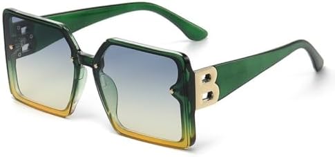 

Солнцезащитные очки большого размера 2027 для женщин, гламурные женские солнцезащитные очки, стильные модные квадратные женские очки с защитой от УФ-излучения UV400 MTZJH, C8