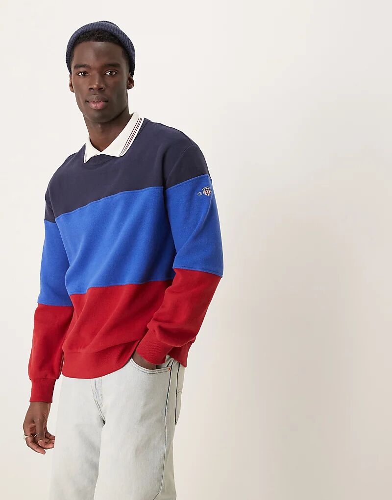 

Толстовка GANT с цветным логотипом в синем и красном цветах
