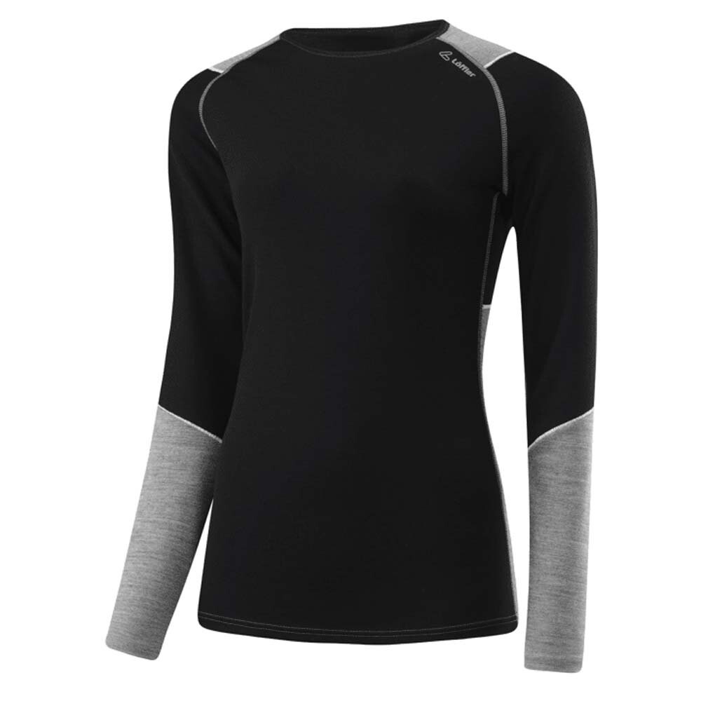 

Базовый слой с длинным рукавом Loeffler Transtex Merino, черный