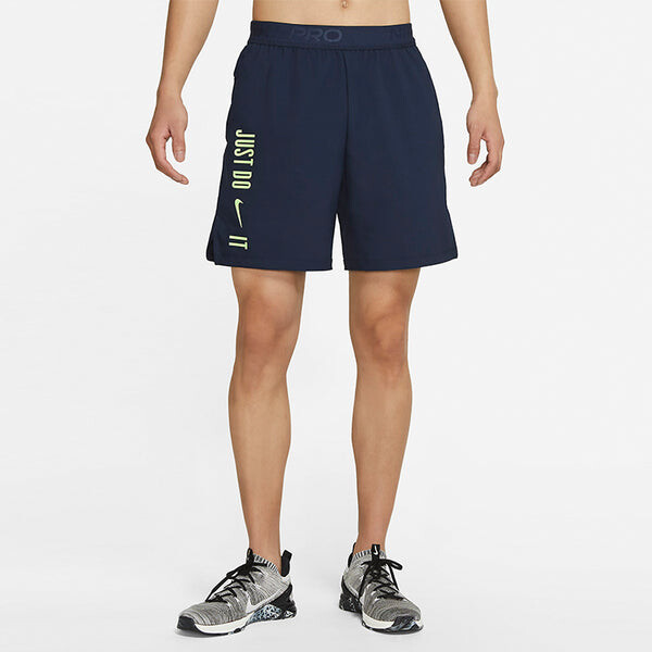 Шорты pro dri fit flex vent max алфавитный принт тренировочные спортивные шорты обсидиановый цвет Nike, черный — фото 4