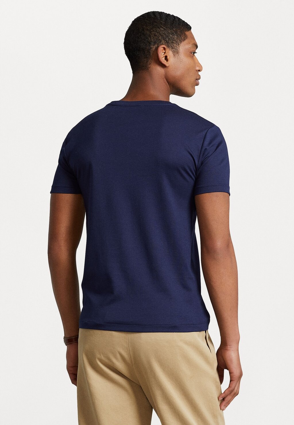 Базовая футболка КОРОТКИЙ РУКАВ Polo Ralph Lauren, изысканный темно-синий цвет — фото 3