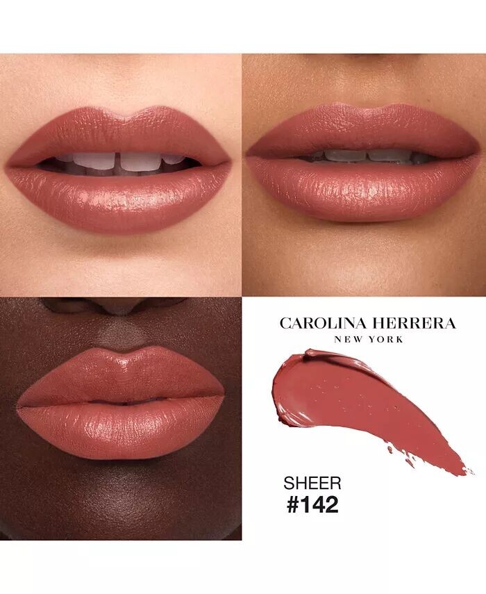 Сменная помада Fabulous Kiss Sheer Lipstick Carolina Herrera, цвет 142 - Nude Touch (Hazelnut Nude) Refill — фото 3