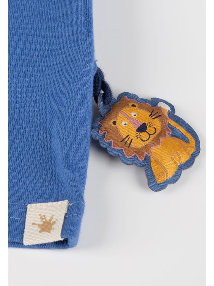Sigikid Футболка Tiger & Lion, средне-синего цвета — фото 4