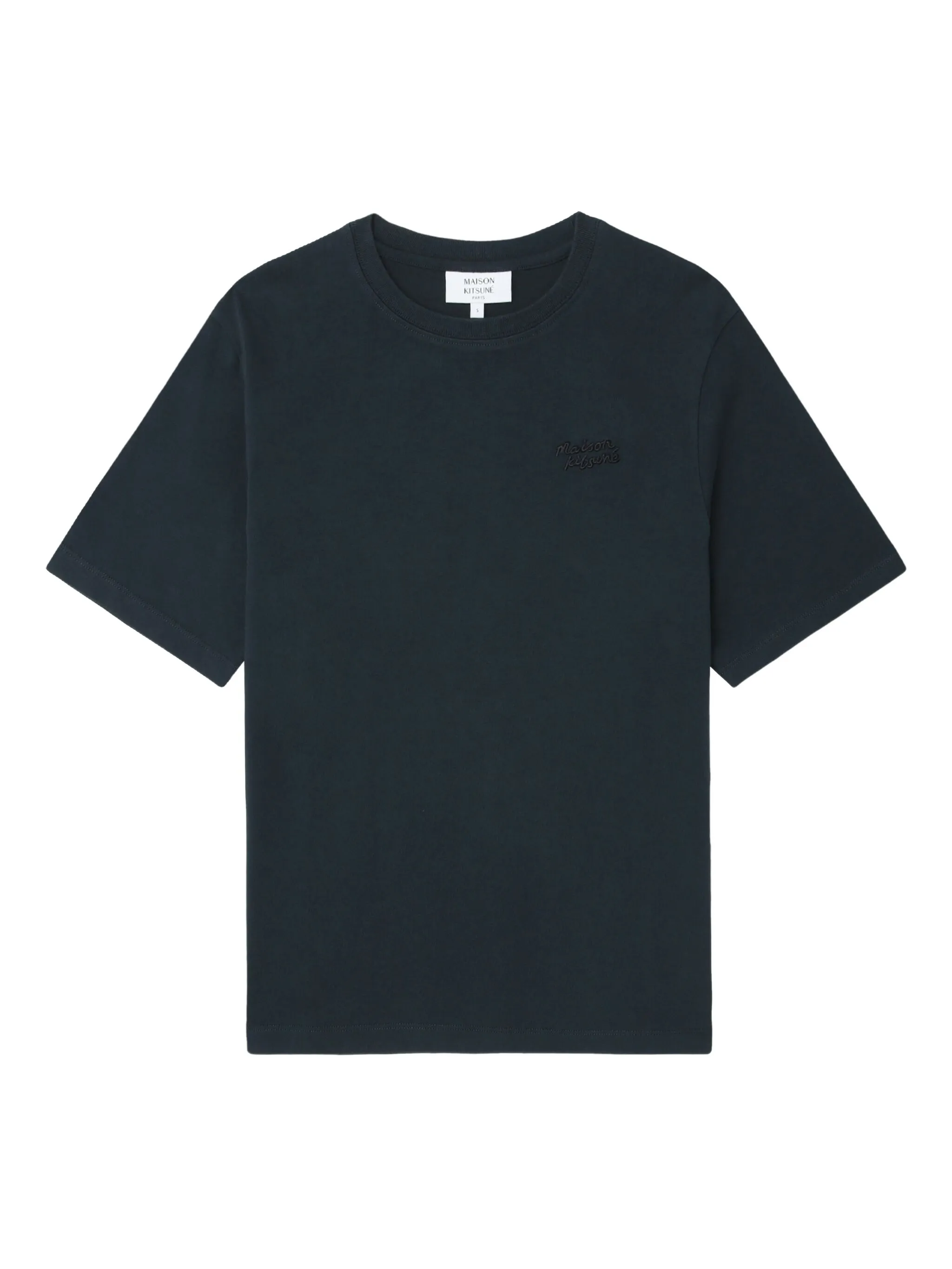 

Футболка с вышитым логотипом Maison Kitsuné, синий