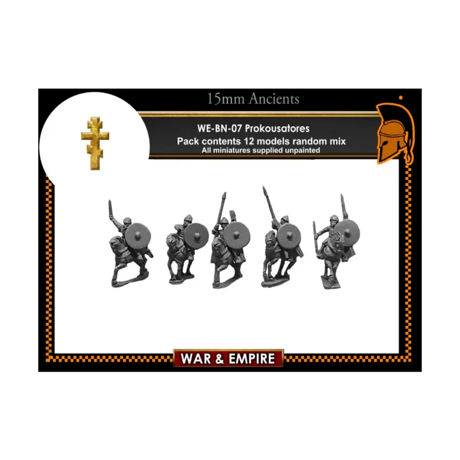 

Прокусаторес с копьем и луком, War & Empire - Dark Ages Miniatures - Byzantine, Late/Nikephorian (15mm)